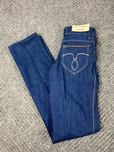 Vintage Sedgefield Preps Long Juniors Jeans 24x35 Blue Embroidered NOS - Picture 1 of 17