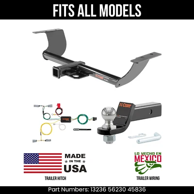 For 15-23 Dodge Challenger Trailer Hitch 4 Pin Wiring 2" Ball Fits All Curt 3.5K - Изображение 1 из 4