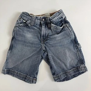 Gap Kids Boys Denim Carpenter Blue Jean Shorts 100% Cotton Size 7 Slim - Picture 1 of 12