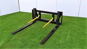 Palettengabel Gabelträger 2000 kg Euroaufnahme Gabelzinken 1,2m mit zwei Spießen - Bild 1 von 21