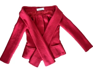 Vintage Nina Ricci Blazer Jacke Damen Rot Wollmischung - Bild 1 von 7