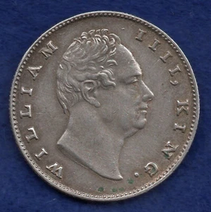 India William IV 1835 Silver Rupee, Better Grade (Ref. c8218) - Picture 1 of 2