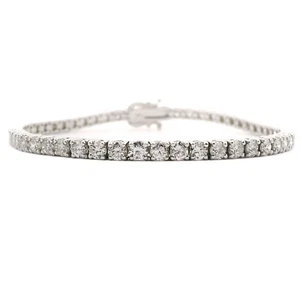 Brand New 6cttw Natural Diamond Tennis Bracelet in White Gold 7" - Picture 1 of 6