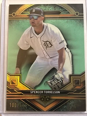 2024 Topps Triple Threads SPENCER TORKELSON Aquamarine Parallel 100 /149 - Image 1 of 4