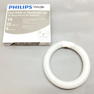 NEW Philips 391164 Circline Fluorescent 22-Watt 8-Inch T9 Cool White Light Bulb - Image 1 of 4