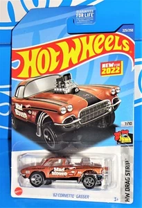 Hot Wheels New For 2022 HW Drag Strip #225 '62 Corvette Gasser Copper w/ 5SPs - Picture 1 of 2