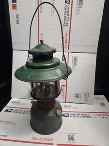 Vintage Coleman 47 Lantern Green UNTESTED BARN FIND camping Hiking Stove Old  - Picture 1 of 9