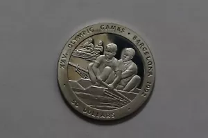 🧭 🇳🇺 NIUE 50 DOLLARS 1989 SILBER PROOF OLYMPIA RUDERN B70 #Z9759 - Bild 1 von 4