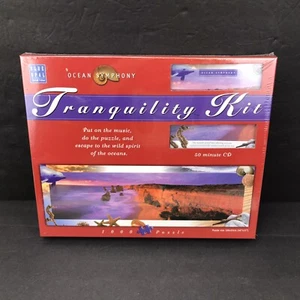 "Kit de tranquilidad Blue Opal Ocean Symphony 1000 piezas rompecabezas con CD 40""x13"" nuevo" - Imagen 1 de 2