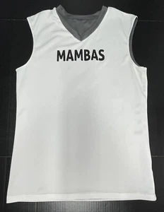 Zenni Mambas  #8 Basketball  Blk & Wht  Jersey Mens Size M Buenrostro Reversible - Picture 1 of 13