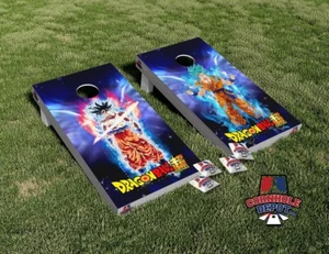 Juego de calcomanías laminadas de revestimientos de vinilo Dragon Ball Cornhole Board - Imagen 1 de 5