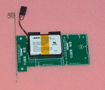 500-3210-02 AMCC Battery Pack Holder Card W/Battery 190-3010-00 & Long Bracket - Bild 1 von 3