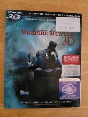 Abraham Lincoln - Vampire Hunter 3D (DVD, 2012)   New Sealed - Image 1 of 4