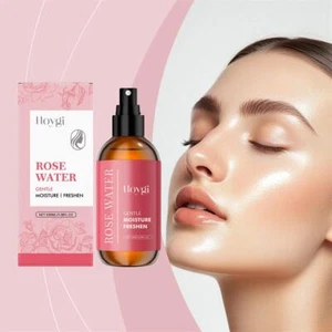 Organic Rose Water Spray Moroccan Rosewater Face Toner Makeup Setting 100ml - Picture 1 of 9