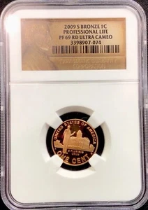 2009 S Bronze Lincoln Cent Professional Life NGC PF 69 RD Ultra Cameo! ENN Coins - Picture 1 of 2