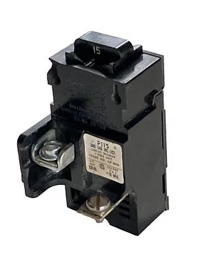 Bulldog P115, 15 Amp, 120 Volt, 1 Pole Pushmatic Circuit Breaker FREE SHIPPING!! - Image 1 of 4