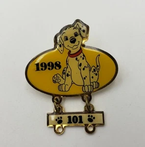 Disney 101 Dalmatians 1998 Cast Member Bone Pin Puppy Dangle Limited Edition - Picture 1 of 9