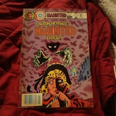 BARON WEIRWULF'S HAUNTED LIBRARY #73 scarce 1984 Charlton Tom Sutton horror art - Image 1 of 3