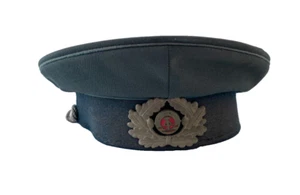 Vintage East Germany Police Service Uniform Hat Military Europe Size 53 - Picture 1 of 12