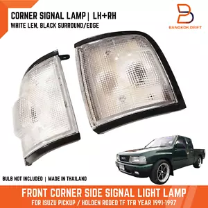 Luz de lámpara de señal de esquina delantera Len blanca negra para camioneta Isuzu TF TFR 91-97 - Imagen 1 de 7