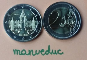 manueduc   ALEMANIA  2016  2 EUROS SACHSEN  Conmemorativa  Zwinger   Nueva - Picture 1 of 1