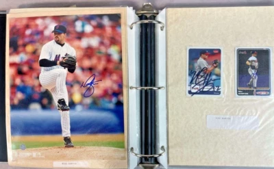 Foto firmada autografiada por Mike Hampton de los Mets de Nueva York 8x10 + 2 tarjetas coleccionables Foto 1 de 3