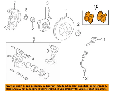 Pontiac GM OEM 03-08 Vibe Brake-Front Pads 88972092 - Image 1 of 2