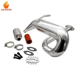 Metal Exhaust Pipe Sliver Kit For 1/5 RC Gas Model Car Buggy Truck Baja 5B SS - Picture 1 of 4