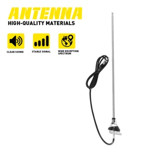 Radio Antenna Round Base 3 Section Fit 1940-1975 Cadillac 1946-1990 Chevrolet - Picture 1 of 10