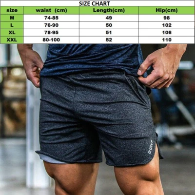 Pantalones Cortos Tejidos para Gimnasio Para Hombre Correr Fitness Correr Culturismo Entrenamiento Pantalones Cortos WEN87 Foto 1 de 4