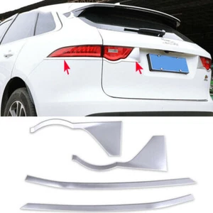 For Jaguar F-PACE 2016-2019 Chrome Rear Light Tail Lamp Eyebrow Strip Cover Trim - Picture 1 of 9