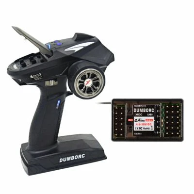 DUMBORC X6P 6CH RC Radio Controller Transmitter & X6DC Receiver for RC Car Boat - Image 1 of 4