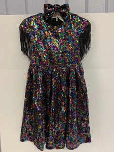 Grace Karin, Girls Sequin Dress With Hair Bow, Party, Dance Wedding, Size 6. - Picture 1 of 8