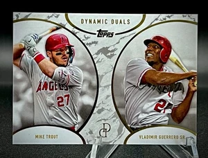 2025 Topps Dynamic Duals Mike Trout & Vladimir Guerrero Sr. #15 LA ANGELS 🟢 - Bild 1 von 2