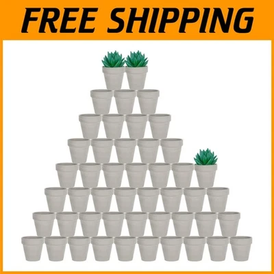 48 Pcs 2" Mini Terracotta Pots with Drainage for Indoor/Outdoor Plants - Image 1 of 4