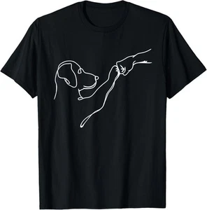 Dog Fist bump, Dog Lover Dog Mom Dog Dad, Labrador Retriever T-Shirt Hoodie - Picture 1 of 8