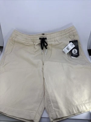 Volcom Men's Rainer EW 20" Cream Durable Cotton Canvas Shorts Size L - Image 1 of 4