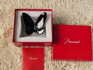 Baccarat Papillon Lucky Black Butterfly - Picture 1 of 8