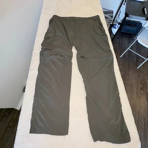 Columbia Pantalones Hombre 42x32 Gris Omni-Sombra Protección Solar Convertible Carga *defecto - Imagen 1 de 14