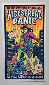 Póster de pánico generalizado Huntsville 2023 serigrafía variante fluorescente S/N X/15! - Imagen 1 de 15