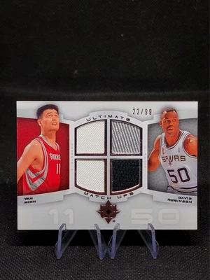 2007-08 Ultimate Collection - Yao Ming, David Robinson Ultimate Match-Ups /99 GU - Image 1 of 2