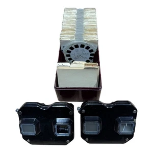 2x CARRETE VIEW-MASTER Sawyers Die 7 Weltwunder a todo color - Imagen 1 de 6