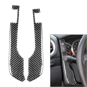 Innenraum Tacho Seitendeckel Blende für Nissan GTR R35 2008-2016 Schwarz 2tlg Auto - Bild 1 von 10