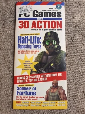 PC Games Half-Life, Quake 3, Unreal Tournament PC PowerPlay Demo CD - Issue 18 - Image 1 of 4