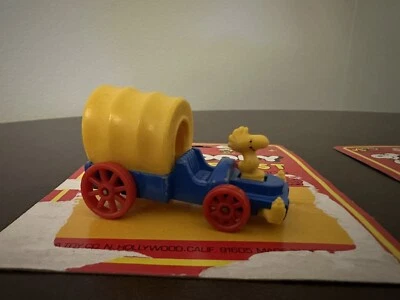 Vintage Peanuts Snoopy Woodstock Wagon Diecast Aviva Hasbro Made in Japan No.C16 - Image 1 of 2