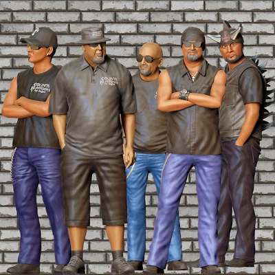 Counting Cars All 5 Miniature Figures Die Cast Collect Diorama Figures Unpainted - Image 1 of 4