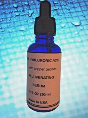 COPPER PEPTIDE Hyaluronic Acid REJUVENATING SERUM  triggers collagen formation - Image 1 of 2