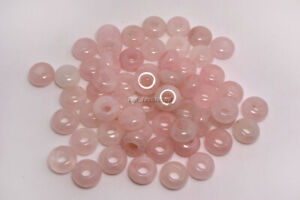 Vente en gros 20 pièces pierres précieuses rose amithyste perles rondes pour breloques bracelet européen