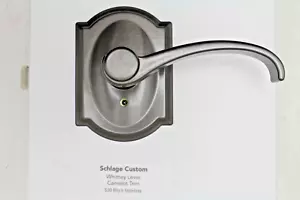 Schlage Personalizado Combinado Interior Palanca Whitney Camelot Negro FC21WIT530CAM #8pw - Imagen 1 de 4