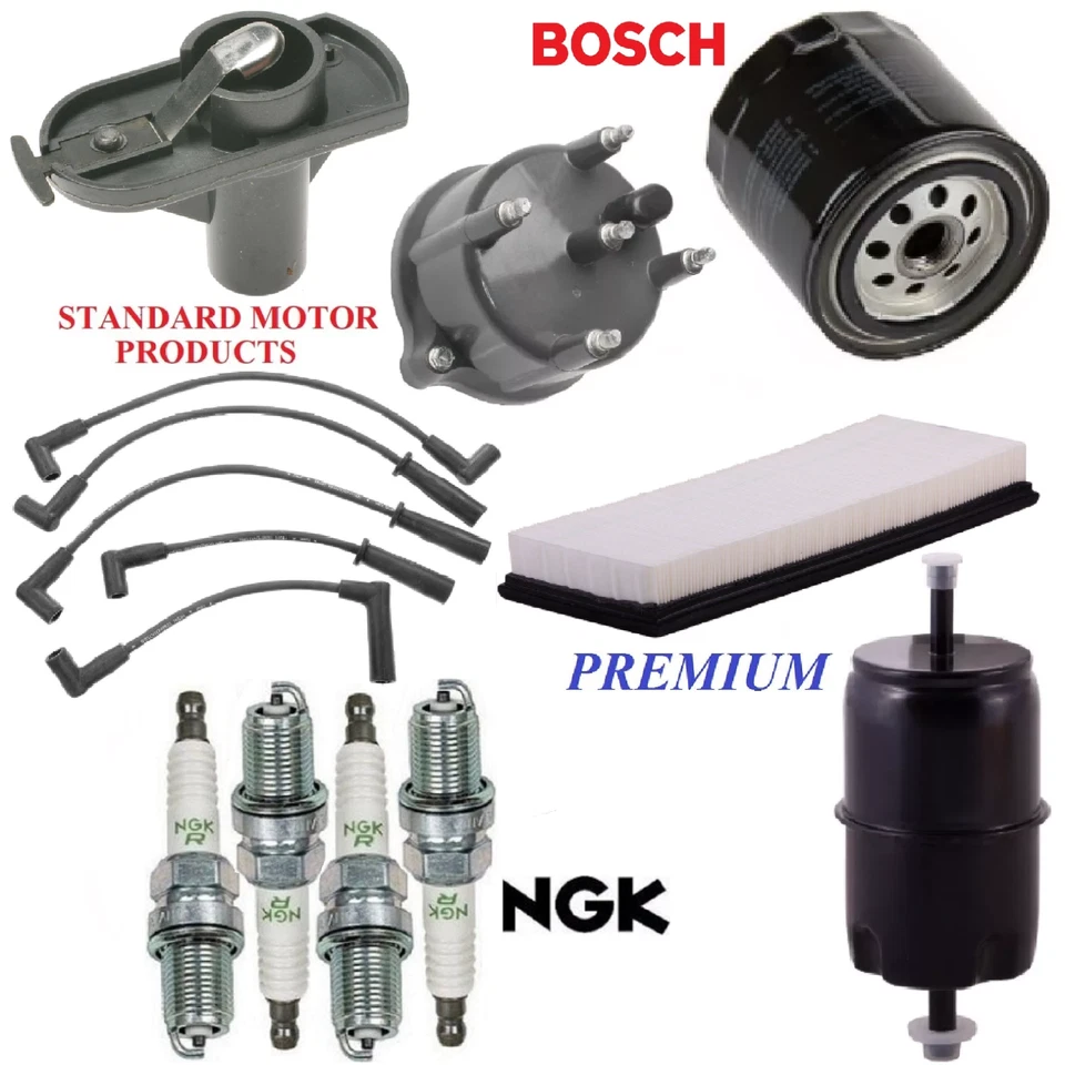 Kit de afinación filtros tapa rotor cables tapones para Jeep Wrangler L4 2,5 L 1994-1995 Foto 1 de 1